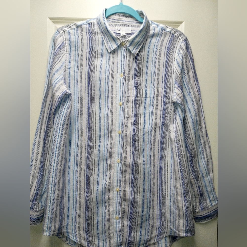 Women's Linen Long Sleeve Top